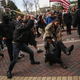 Violence breaks out between the supporters of President Donald Trump Trump and anti-Trump protesters during a free speech rally in Berkeley, Calif., on March 4, 2017. (Joel Angel Juarez/Anadolu Agency/Getty Images)
